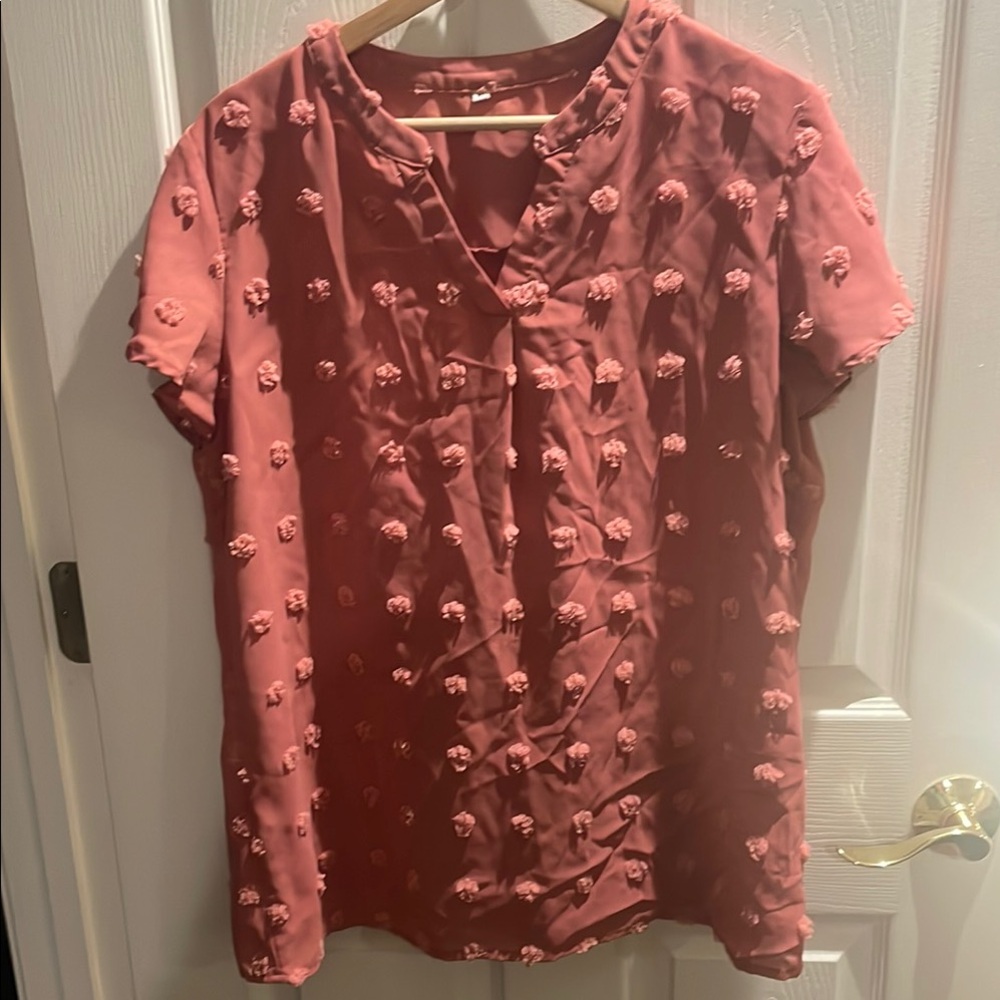 Elegant Rose Pink Women's Top